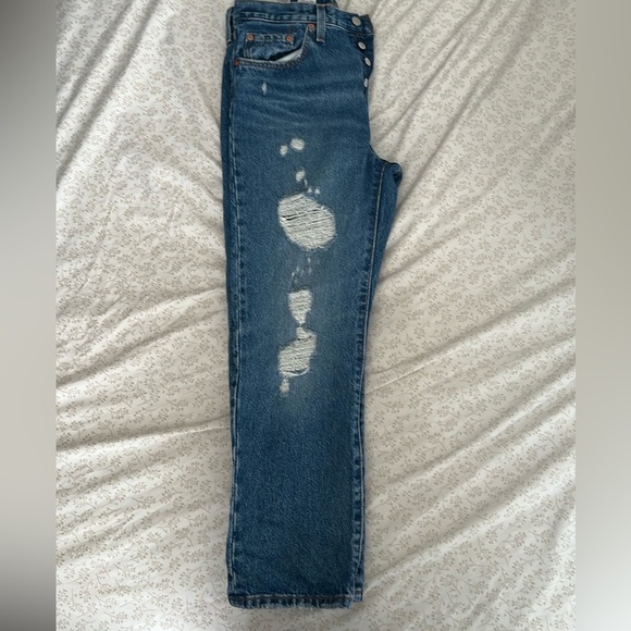 Levi’s 501 straight cropped leg - Picture 3 of 5